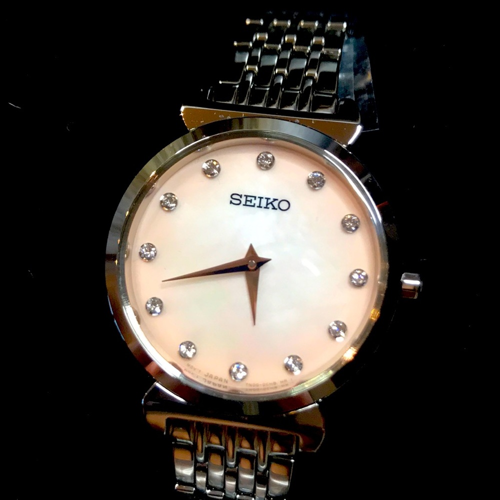 Seiko Watch w/ Swarovski Crystals
